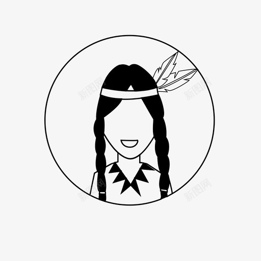 美洲土著世界文化图标svg_新图网 https://ixintu.com 世界文化 美洲土著