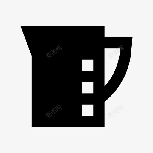水壶倒量杯图标svg_新图网 https://ixintu.com 倒 卡拉夫 厨具材料图标 厨房用具 果汁 水壶 量杯 饮料