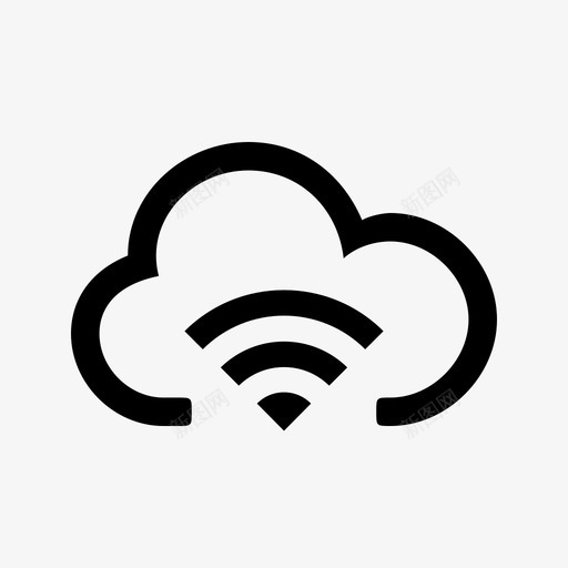 云wifi上传共享图标svg_新图网 https://ixintu.com 上传 下载 云wifi 共享 数据 无线 网络 网络连接云 获取 连接