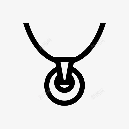 吊坠项链珠宝黄金图标svg_新图网 https://ixintu.com 吊坠项链 套装3 戒指 时尚 珠宝 礼品 配件 钻石 黄金
