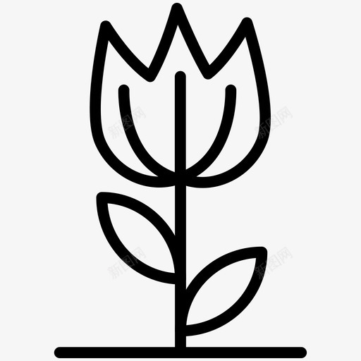 郁金香品种装饰图标svg_新图网 https://ixintu.com 公园 品种 春花 树木插图图标 植物 自然 花 花容器 茎 装饰 郁金香 郁金香芽