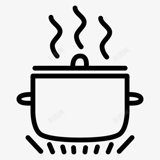 锅1烹饪图标svg_新图网 https://ixintu.com 1 厨房 平底锅 烹饪 锅 餐厅