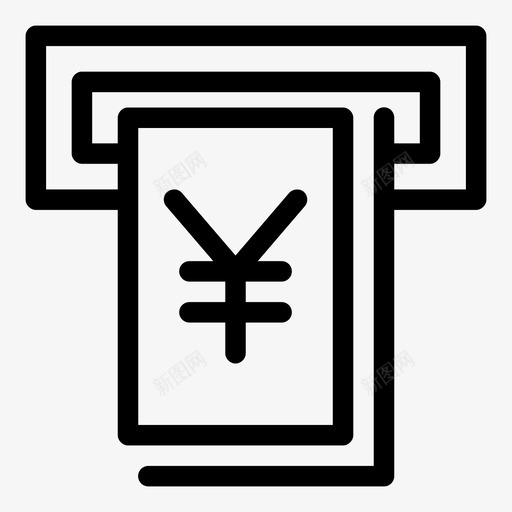 人民币自动取款机取款机付款图标svg_新图网 https://ixintu.com 东京 人民币自动取款机 付款 卡 取款机 城市 存取 日本 票据 银行线路