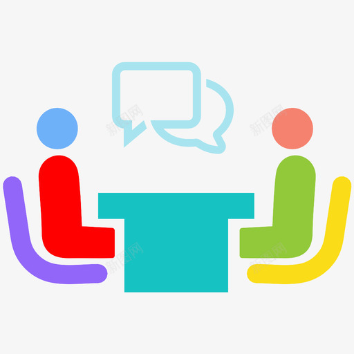 面试团队合作谈话图标svg_新图网 https://ixintu.com 会议 团队合作 工作面试 悸动 招聘 流动 激增 爆发 谈话 面试 高潮