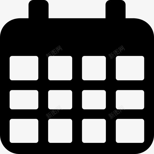 方格日历界面符号freepikons业务图标svg_新图网 https://ixintu.com freepikons业务 方格日历界面符号