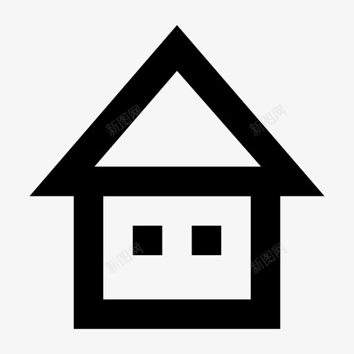房屋旅游和旅游材料线图标svg_新图网 https://ixintu.com 房屋 旅游和旅游材料线图标