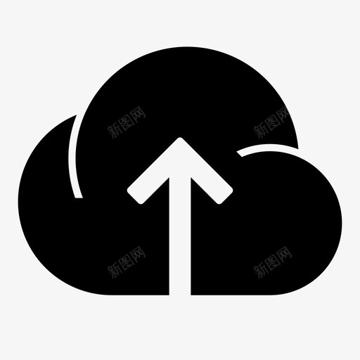 云上载云数据图标svg_新图网 https://ixintu.com 云 云上载 分类标志符号 存储 安全 数据 文件