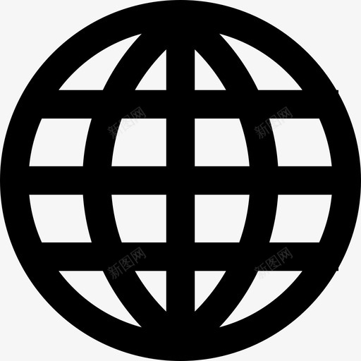 行星地球网格符号形状宇宙图标svg_新图网 https://ixintu.com 宇宙 形状 行星地球网格符号