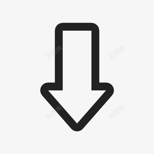 向下路径电梯图标svg_新图网 https://ixintu.com 下载 向下 地下室 底部 挖掘 方向 电梯 箭头 路径