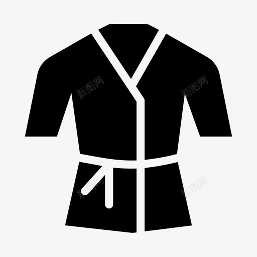 空手道gi自卫长袍图标svg_新图网 https://ixintu.com spar 仪式 体育雕刻 服装 武术 空手道gi 自卫 运动 长袍