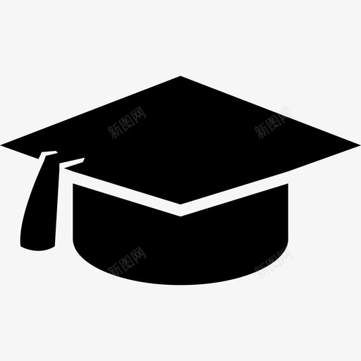 学生帽教育图标svg_新图网 https://ixintu.com 学生帽 教育