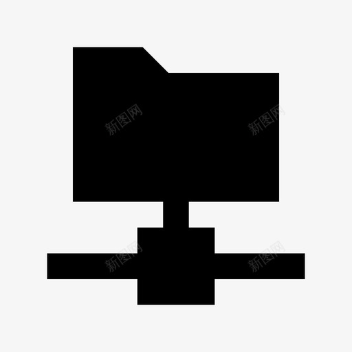 文件夹共享数据存储服务器和传输材料图标svg_新图网 https://ixintu.com 数据存储 文件夹共享 服务器和传输材料图标