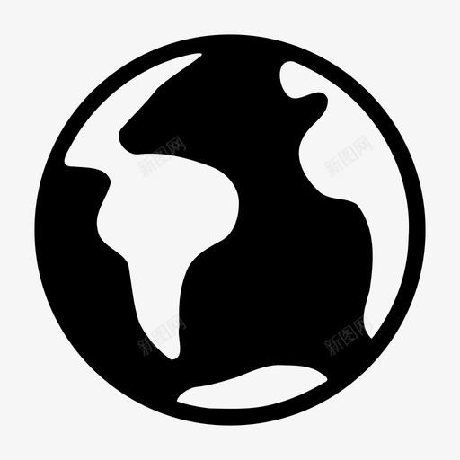地球大陆重力图标svg_新图网 https://ixintu.com 世界 地球 大陆 木星 火星 行星 重力