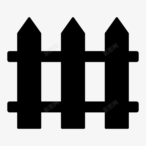 栅栏农场花园图标svg_新图网 https://ixintu.com 保护 农场 图像 大门 栅栏 花园