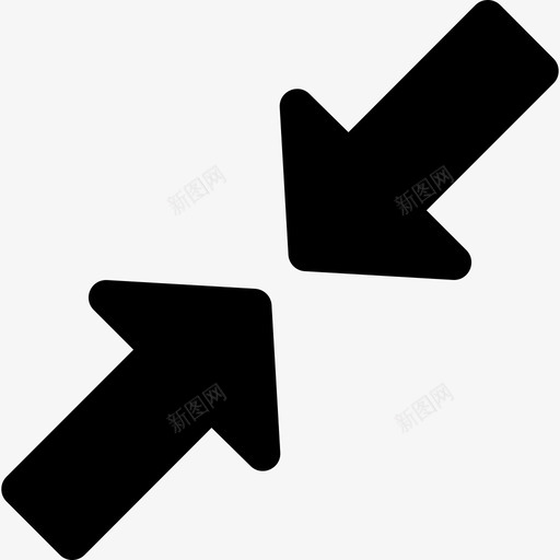 缩小调整大小收缩图标svg_新图网 https://ixintu.com 减小 反转 小 收缩 最小值 用户需要实体 碰撞 箭头 缩小 调整大小