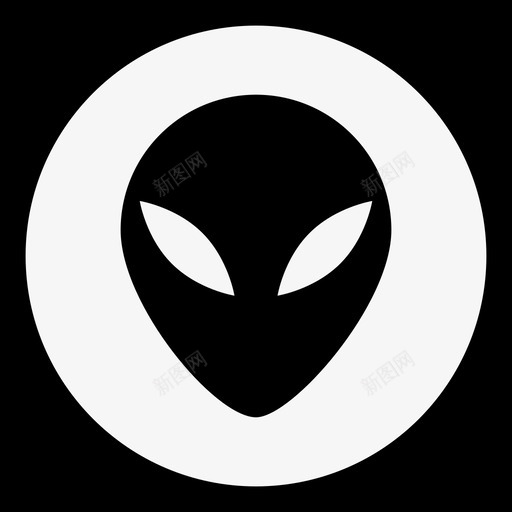 外星人恐怖探索图标svg_新图网 https://ixintu.com seti 不明飞行物 外星 外星人 太空 恐怖 探索