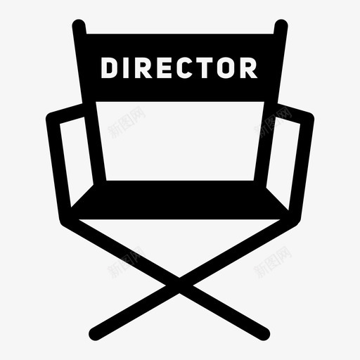 导演椅子电影院剧院图标svg_新图网 https://ixintu.com 剧院 导演椅子 电影院