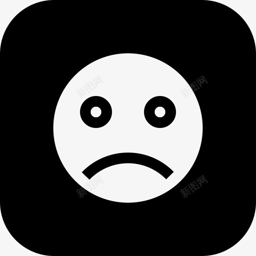 悲伤忧郁笑脸图标svg_新图网 https://ixintu.com 不开心 商务服务第一卷瓷砖坚实的区别 忧郁 悲伤 沮丧 痛苦 笑脸 符号 脸 表情
