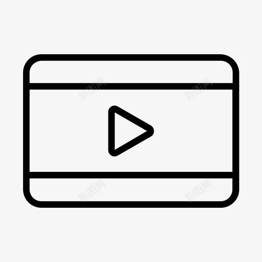 视频播放器展示片段材料图标svg_新图网 https://ixintu.com youtube 展示片段 文章 材料 电子 视频播放器 项目