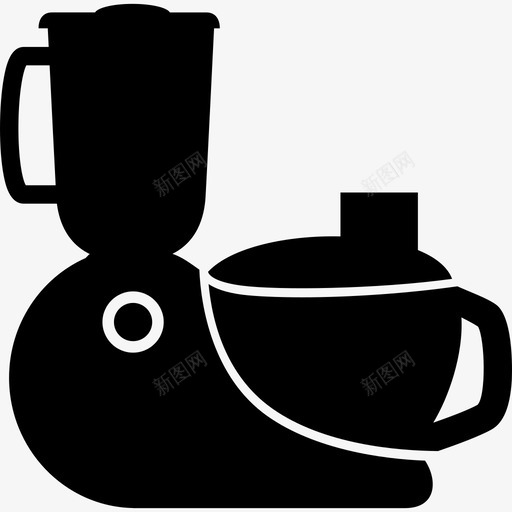 搅拌机厨房机械工具和用具图标svg_新图网 https://ixintu.com 工具和用具 搅拌机厨房机械