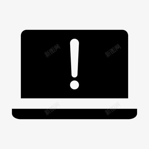 笔记本警告浪涌屏幕保护程序图标svg_新图网 https://ixintu.com 上网本 不支持 屏幕保护程序 感叹号 振荡 无线 浏览 浪涌 爆发 笔记本 笔记本警告 设备字形