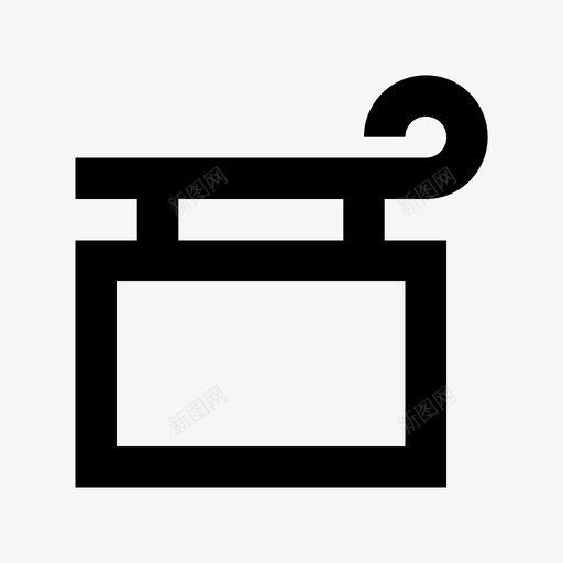 悬挂招牌广告和媒体材料图标svg_新图网 https://ixintu.com 广告和媒体材料图标 悬挂招牌