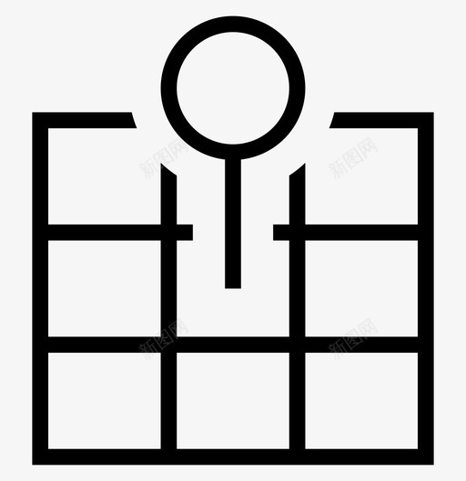 地图针潮汐涌浪图标svg_新图网 https://ixintu.com 位置 区域 地图和街道 地图针 地震 导航 波峰 涌浪 潮汐 脉冲