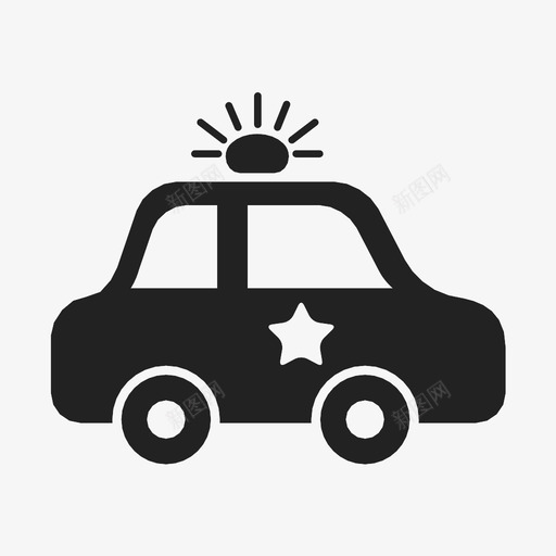 警车安全警力图标svg_新图网 https://ixintu.com 城市服务 安全 巡洋舰 救援 狮子座 警力 警车