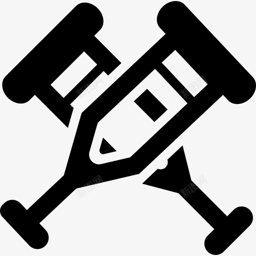 拐杖夫妇医学医学偶像图标svg_新图网 https://ixintu.com 医学 医学偶像 拐杖夫妇