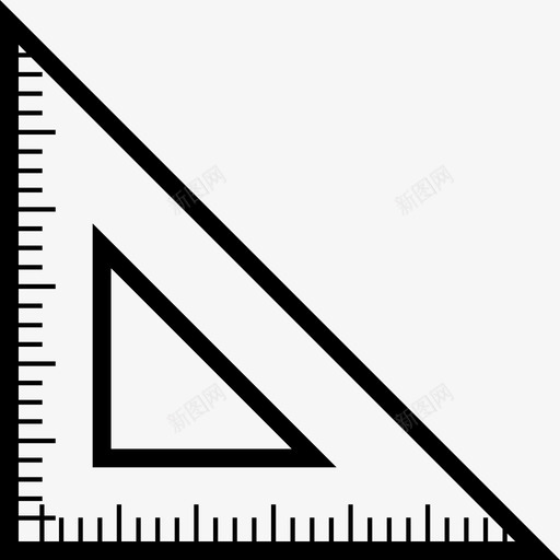 学校教育经院的三角尺图标svg_新图网 https://ixintu.com 学校 教育 经院的三角尺