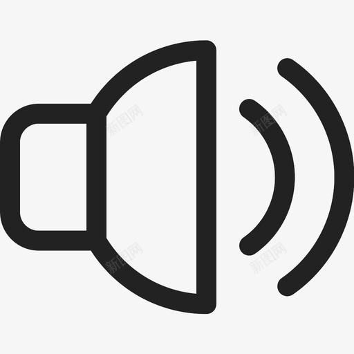 扬声器语音声音图标svg_新图网 https://ixintu.com 噪音 声音 媒体 扬声器 桌面 电脑 语音 音量 音频