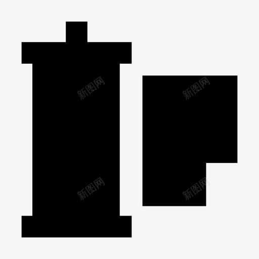 相机卷筒照片和图像材料标图标svg_新图网 https://ixintu.com 照片和图像材料设计图标 相机卷筒