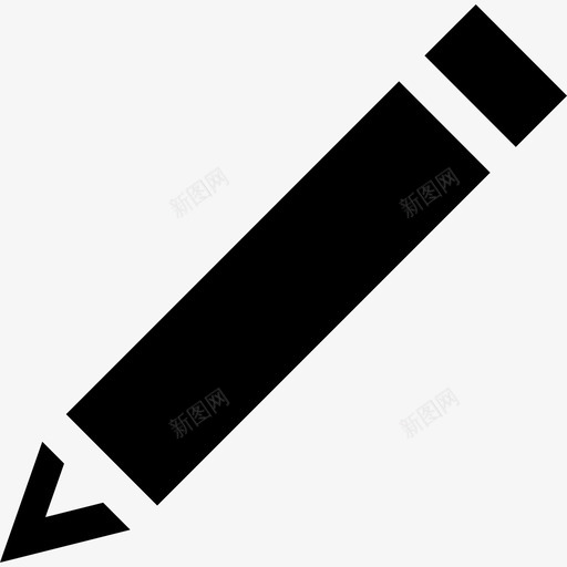 黑色斜线笔界面免费商务图标svg_新图网 https://ixintu.com 免费商务 界面 黑色斜线笔
