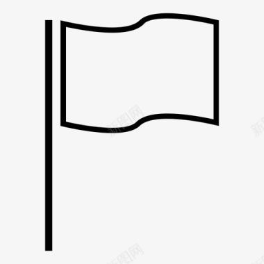 旗帜旗帜飘扬的地方图标图标