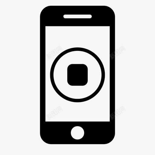 停止终止音乐图标svg_新图网 https://ixintu.com 停止 关闭 按钮 控制 移动 移动集合1 等待 终止 音乐