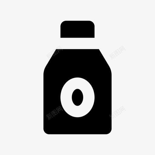 瓶子容器罐子图标svg_新图网 https://ixintu.com 奶瓶 容器 水罐 瓶子 罐子 花瓶 食品和饮料材料设计图标