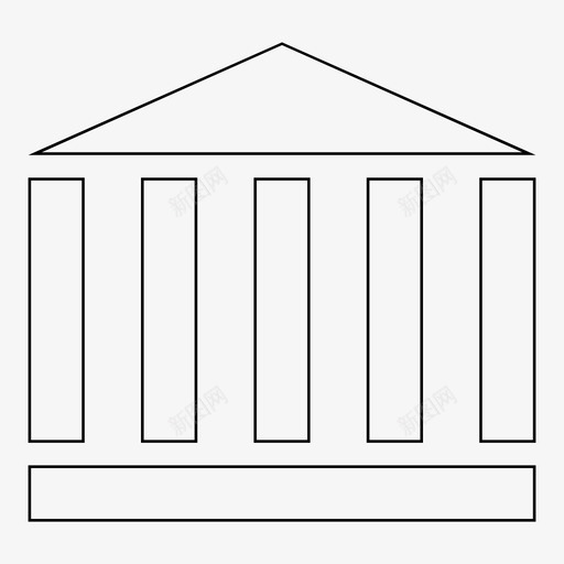 坦普尔银行金融资本主义图标svg_新图网 https://ixintu.com 坦普尔 银行金融资本主义