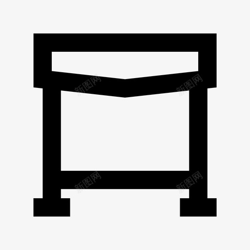桌子家具材质图标svg_新图网 https://ixintu.com 家具材质图标 桌子