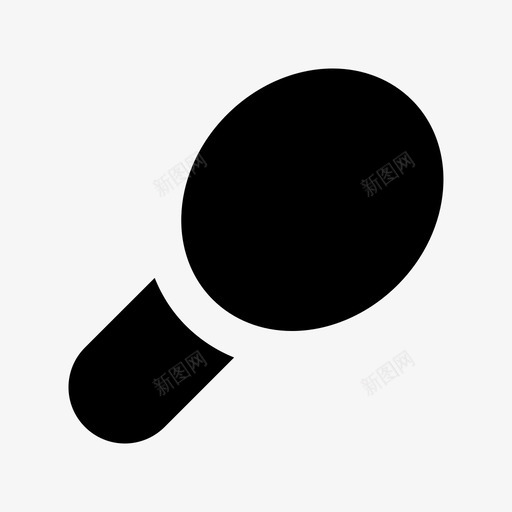 手镜美容和spa材质实心图标svg_新图网 https://ixintu.com 手镜 美容和spa材质实心图标