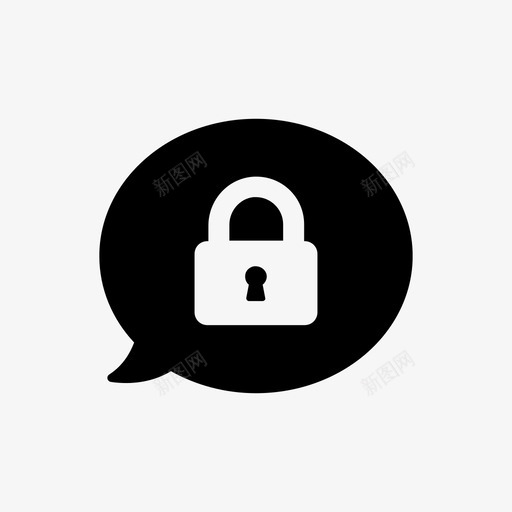 安全消息私人对话禁止进入图标svg_新图网 https://ixintu.com 安全消息 无法使用 消息气泡 禁止 禁止进入 私人对话 秘密消息 迷你符号第4卷 链接关闭 锁定