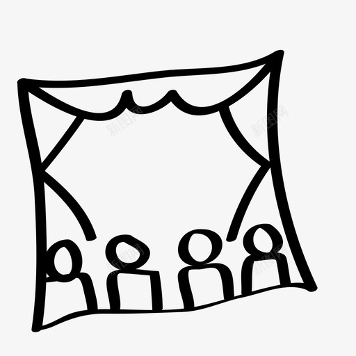 表演艺术观众图标svg_新图网 https://ixintu.com 人 墨西哥 戏剧 现场艺术 艺术 艺术抽象 表演 观众