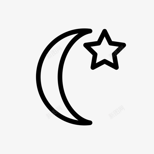 夜晚黄昏星星图标svg_新图网 https://ixintu.com 夜晚 天气 就寝时间 星星 月亮 终极天气集合 预报 黄昏 黑暗