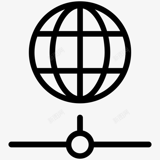 连接潮汐浪涌图标svg_新图网 https://ixintu.com 互联网 地球仪 地震 技术线路 振荡 浪涌 潮汐 网络 脉冲 连接