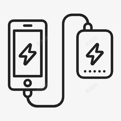 电源组usb脉冲图标svg_新图网 https://ixintu.com usb 充电 充电器 擦伤 无线 电池 电源组 纹章 脉冲
