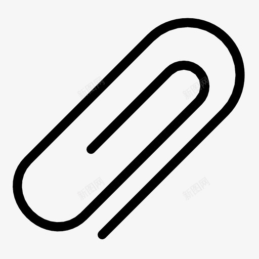 回形针附加附件图标svg_新图网 https://ixintu.com 保存在一起 别针 回形针 工具 数字文件 装订 附件 附加