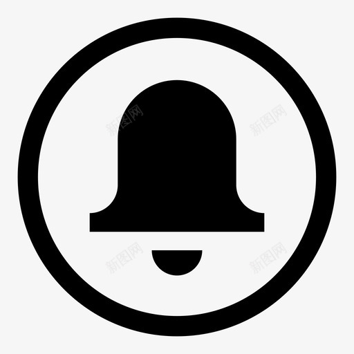 铃声通知噪音图标svg_新图网 https://ixintu.com 乐器 噪音 声音 活动 警报 通知 通知铃 铃声 黄铜