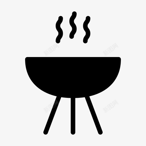 烧烤热煤户外烹饪图标svg_新图网 https://ixintu.com 业余爱好 假日 户外烹饪 活动 炭烤 烤肉 烧烤 热煤 自由时间
