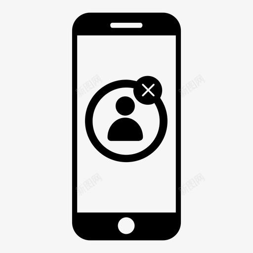 朋友不接受请求图标svg_新图网 https://ixintu.com 朋友不接受请求
