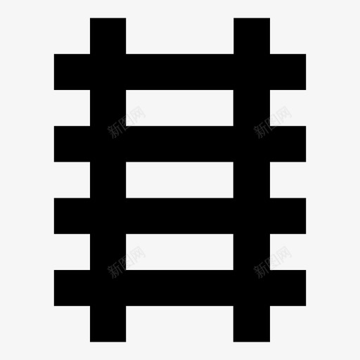 铁轨运输运输系统图标svg_新图网 https://ixintu.com 运输 运输系统 铁轨 铁轨梯架