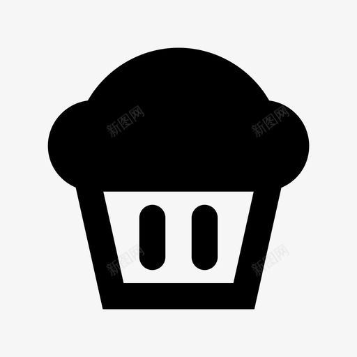 松饼潮爆发图标svg_新图网 https://ixintu.com 仙女蛋糕 徽章 松饼 潮 烘焙食品 爆发 甜点 纸杯蛋糕 震颤 食品和饮料材料设计图标